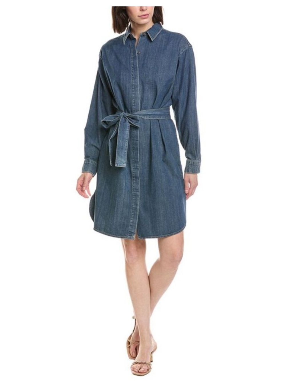 James Perse $295 Denim Shirtdress